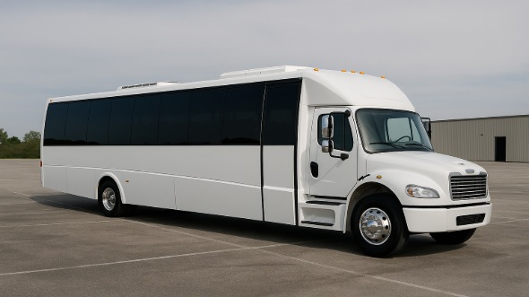 Exterior of Charter Bus Company Buffalo Grove's 18 Passenger Minibus in Buffalo Grove