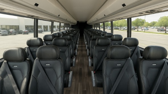 Interior of Charter Bus Company Buffalo Grove's 30 Passenger Minibus in Buffalo Grove